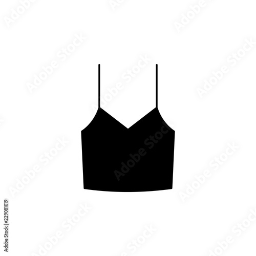 Womens Straps T-Shirt icon. Element of clothes and accessories. Premium quality graphic design icon. Signs and symbols collection icon for websites, web design, mobile app