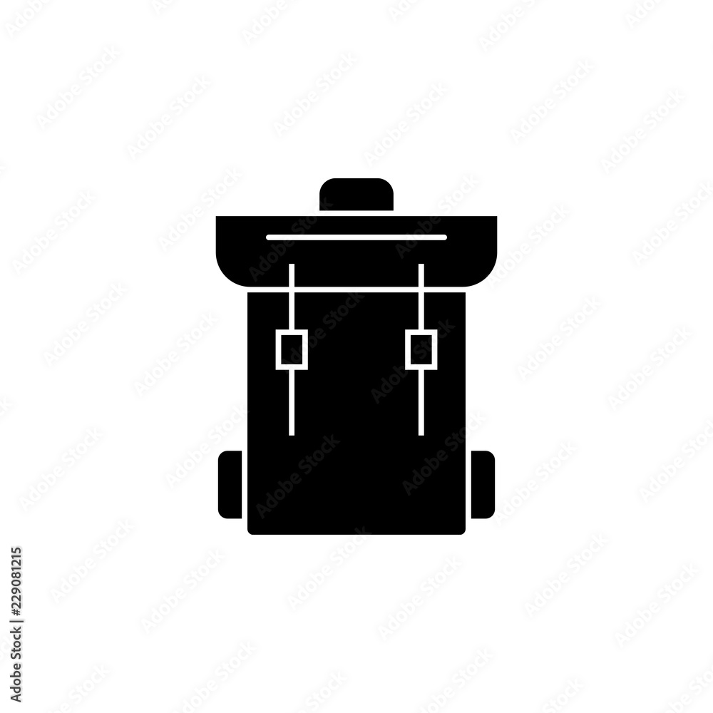Bag, suitcase on wheels icon. Element of clothes and accessories. Premium quality graphic design icon. Signs and symbols collection icon for websites, web design, mobile app
