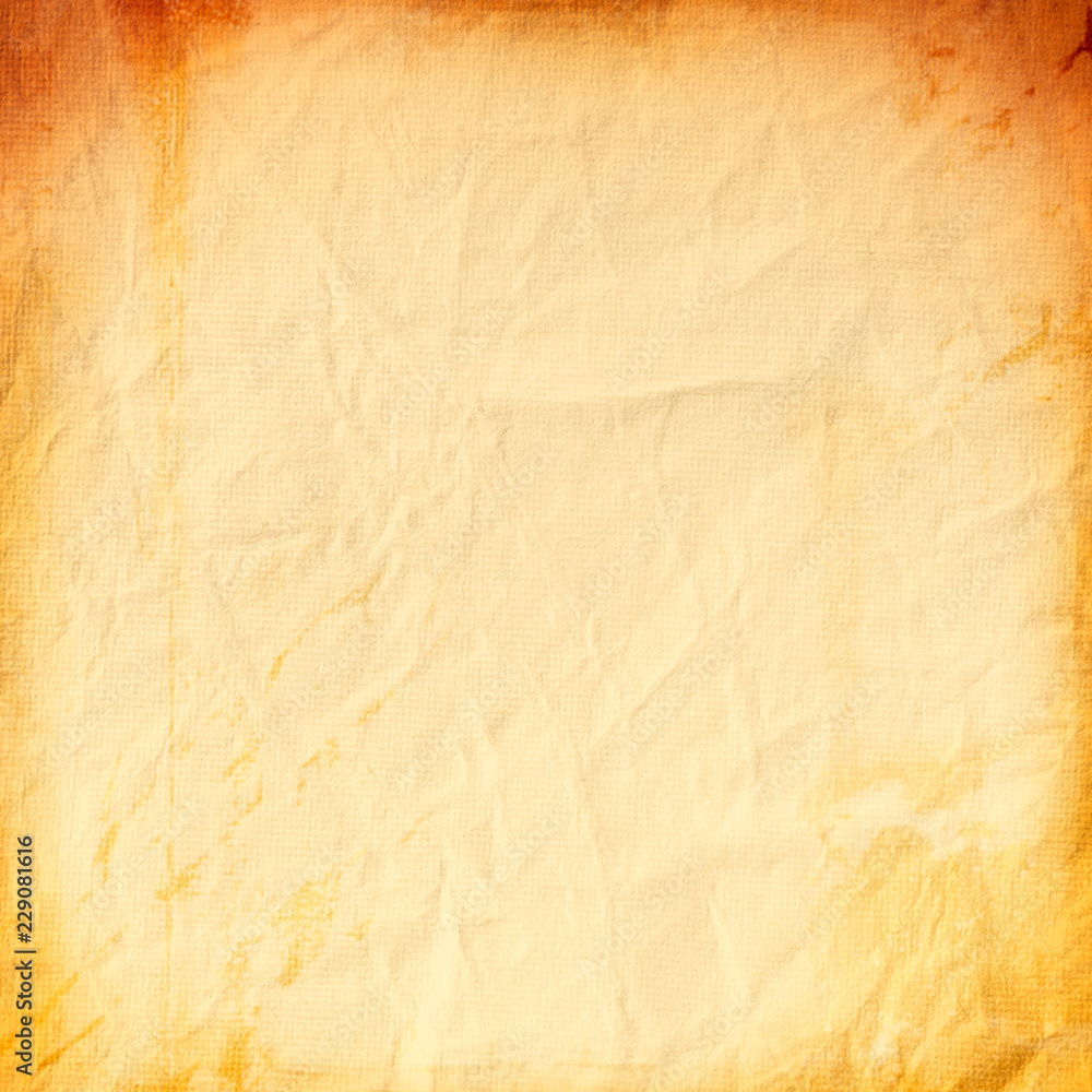 Orange background of old grunge paper, yellow, rough, yellow,crumpled, design, paper texture