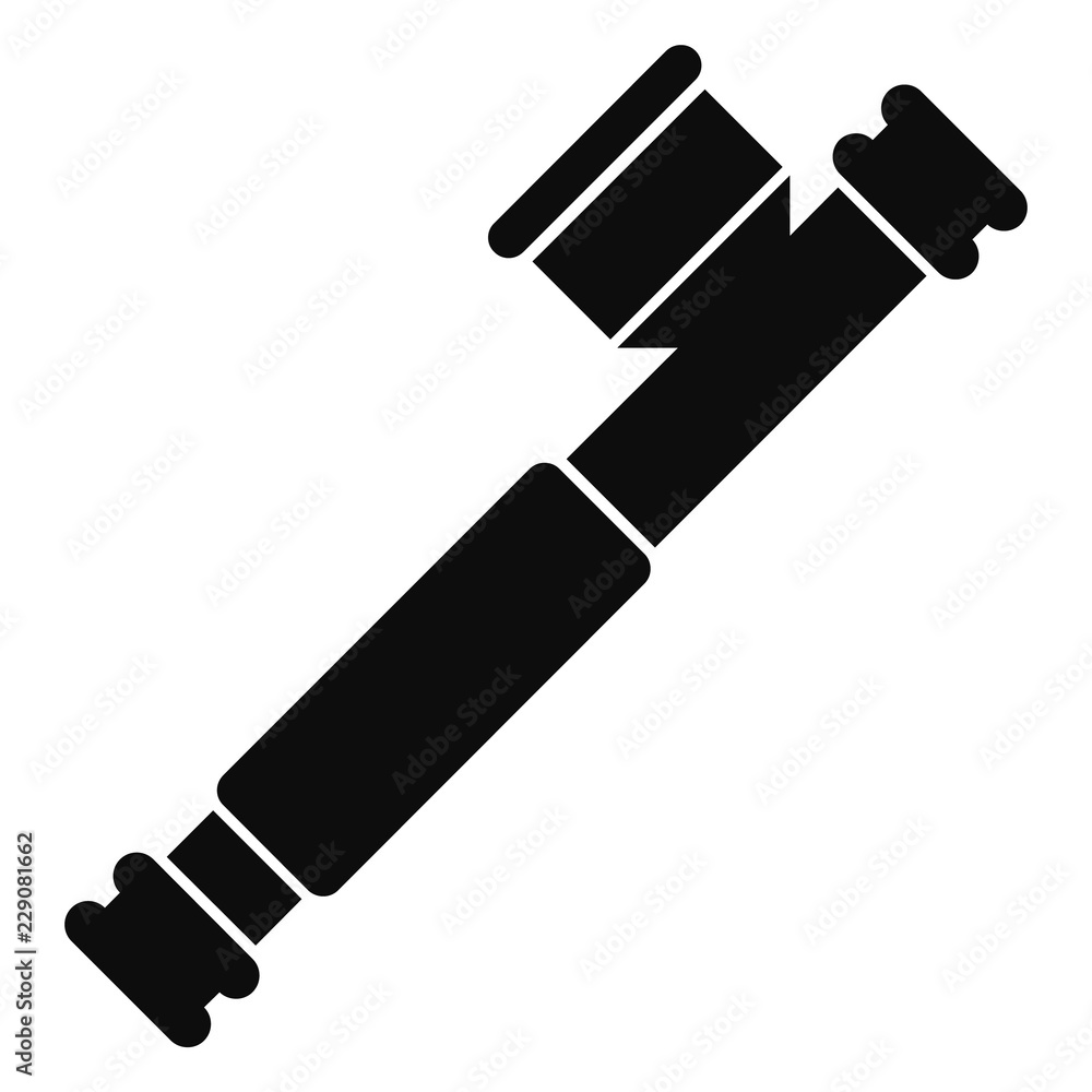 Marijuana smoke pipe icon. Simple illustration of marijuana smoke pipe vector icon for web design isolated on white background Marijuana smoke pipe icon. Simple illustration of marijuana smoke pipe vector icon for web design isolated on white background