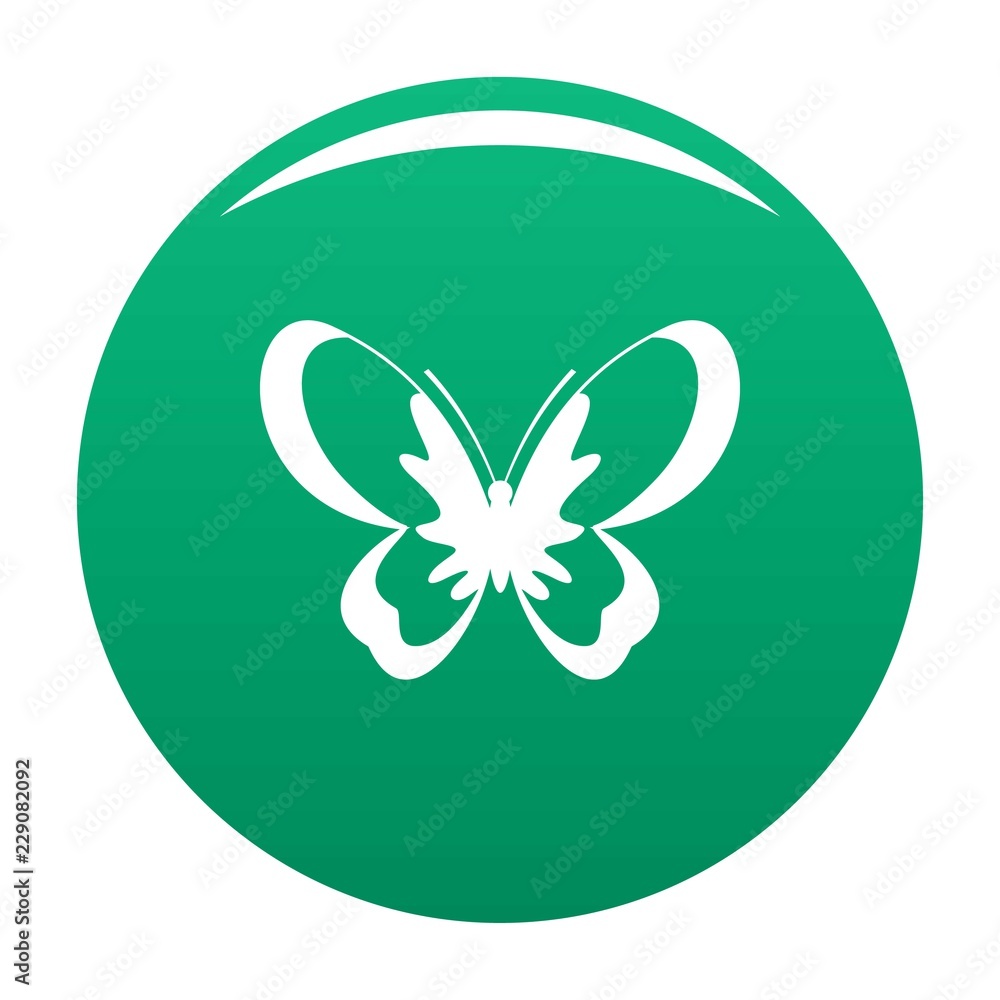 Unknown butterfly icon. Simple illustration of unknown butterfly vector icon for any design green Unknown butterfly icon. Simple illustration of unknown butterfly vector icon for any design green