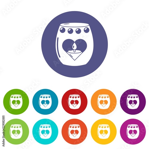 Candle passion icon. Simple illustration of candle passion vector icon for web