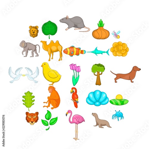 Lifelong icons set. Cartoon set of 25 lifelong vector icons for web isolated on white background