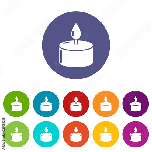 Candle icon. Simple illustration of candle vector icon for web