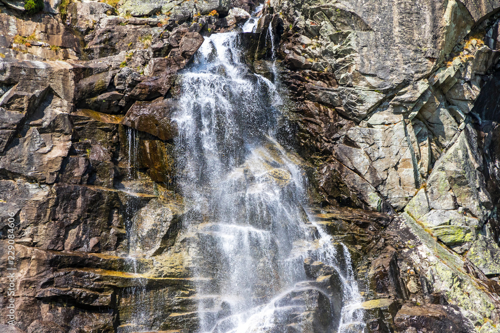 Fototapeta premium Skok waterfall in High Tatras Mountains (Vysoke Tatry), Slovakia