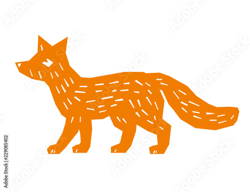 Fox paper style isolated