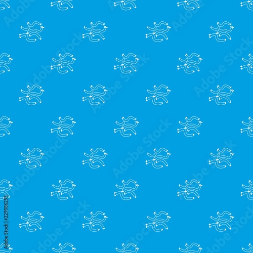 Escherichia coli virus pattern vector seamless blue repeat for any use