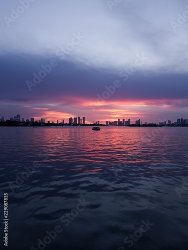 Sunset view from South Beach Miami © Kaoutar