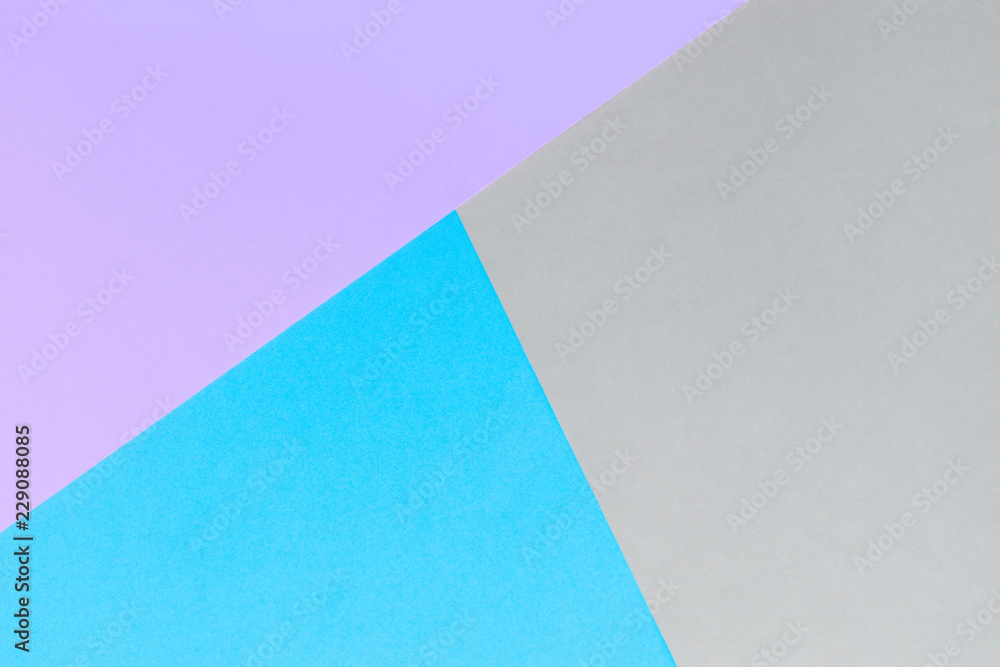 Bright, geometric gray-purple-blue paper background with place for text. Abstract geometric festive background, flat lay Bright, geometric gray-purple-blue paper background with place for text. Abstract geometric festive background, flat lay