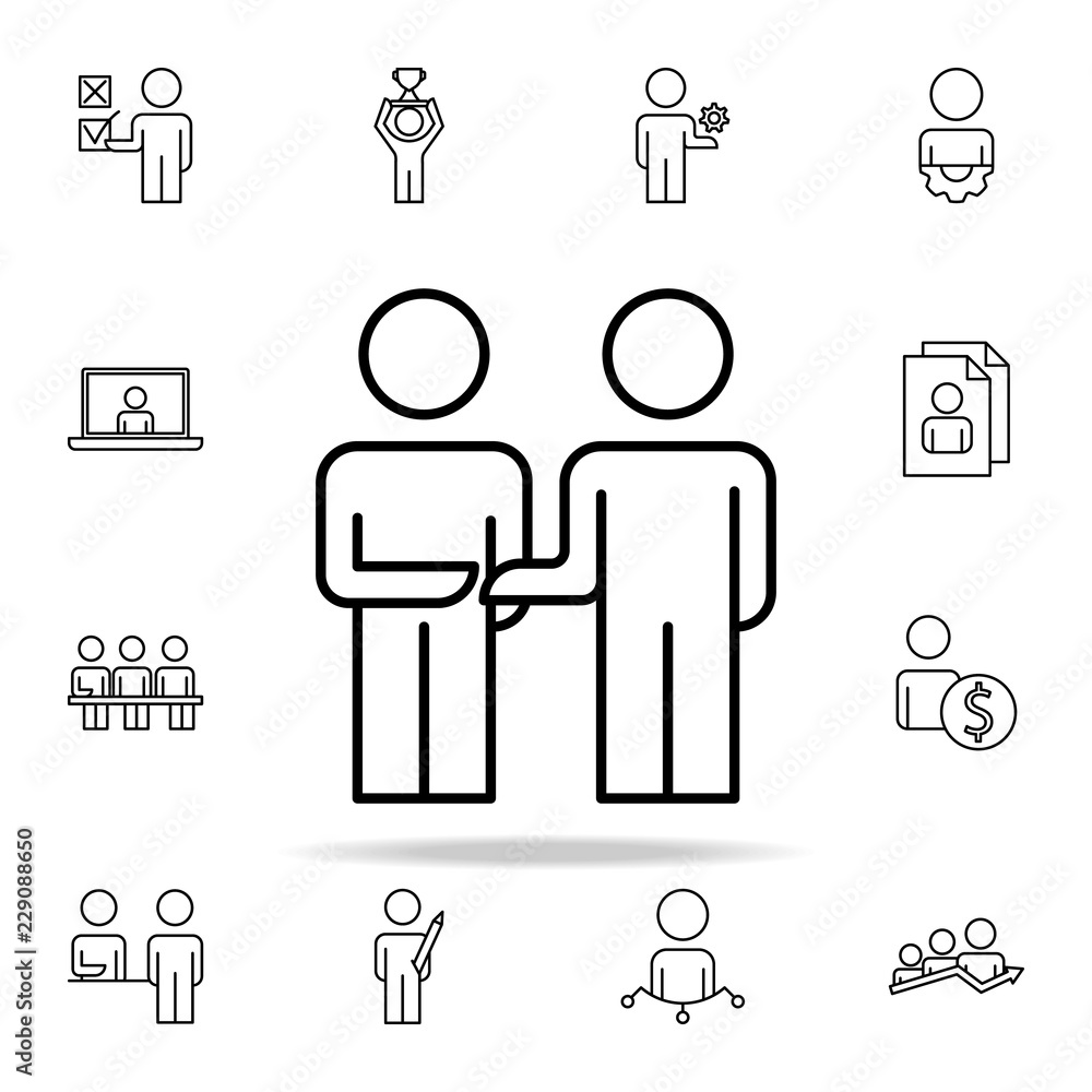 cooperation of colleagues icon. Business Organisation icons universal set for web and mobile cooperation of colleagues icon. Business Organisation icons universal set for web and mobile