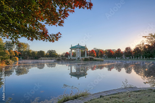 The bandstand located in Forest Park, St. Louis, Missouri.