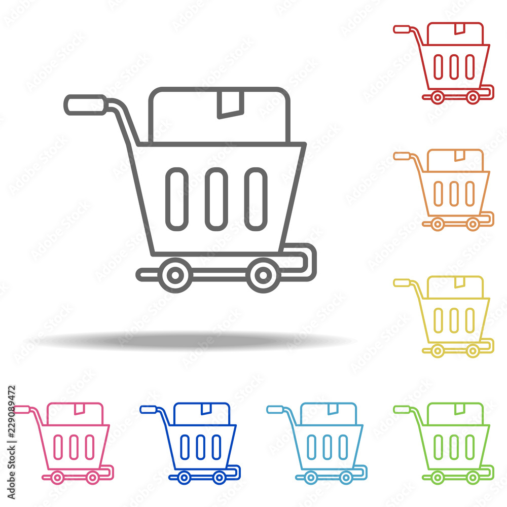 Send box icon. Elements of Global Logistics in multi color style icons. Simple icon for websites, web design, mobile app, info graphics Send box icon. Elements of Global Logistics in multi color style icons. Simple icon for websites, web design, mobile app, info graphics