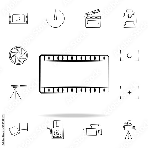 film outine icon. Photo and camera icons universal set for web and mobile photo