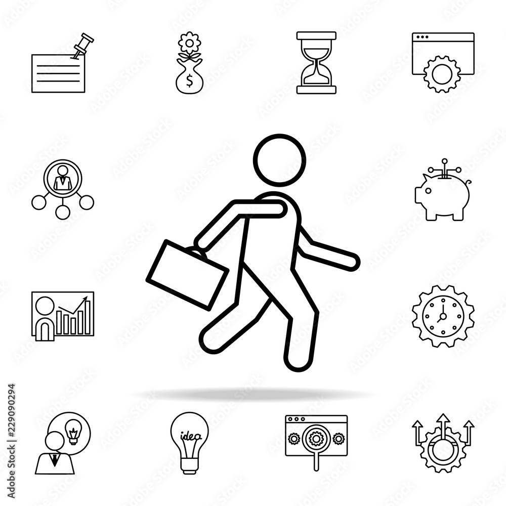 Obraz premium business man icon. Startup icons universal set for web and mobile