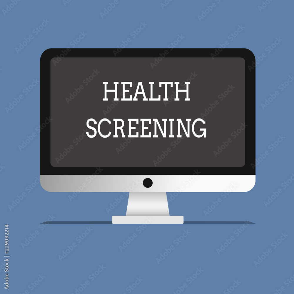Word writing text Health Screening. Business concept for targeted systematic action designed to identify diseases. Word writing text Health Screening. Business concept for targeted systematic action designed to identify diseases.