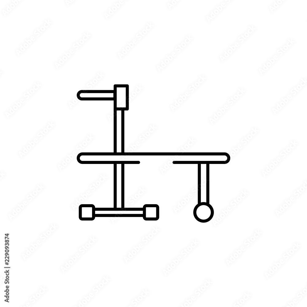 bench, weight icon. Element of gym icon for mobile concept and web apps. Thin line bench, weight icon can be used for web and mobile bench, weight icon. Element of gym icon for mobile concept and web apps. Thin line bench, weight icon can be used for web and mobile