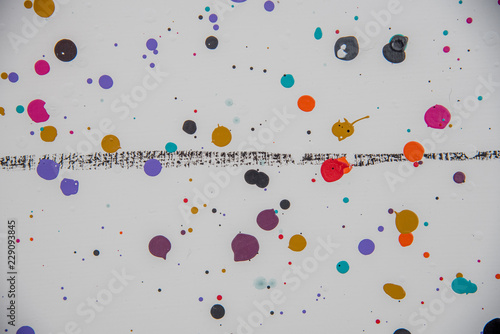 salpicadas de pintura gotas colores foto de Stock | Adobe