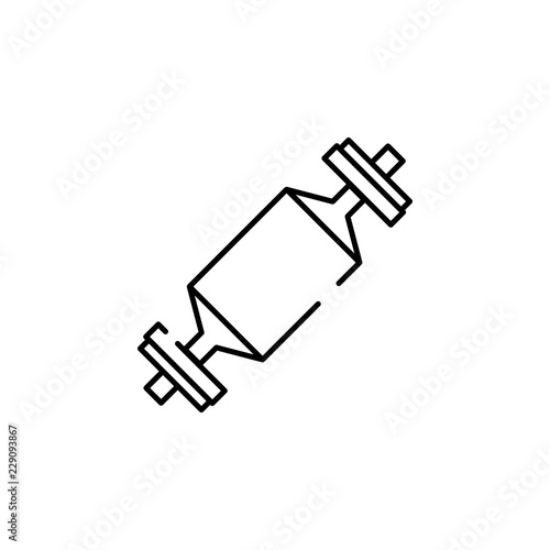 bar, deadlift icon. Element of gym icon for mobile concept and web apps. Thin line bar, deadlift icon can be used for web and mobile