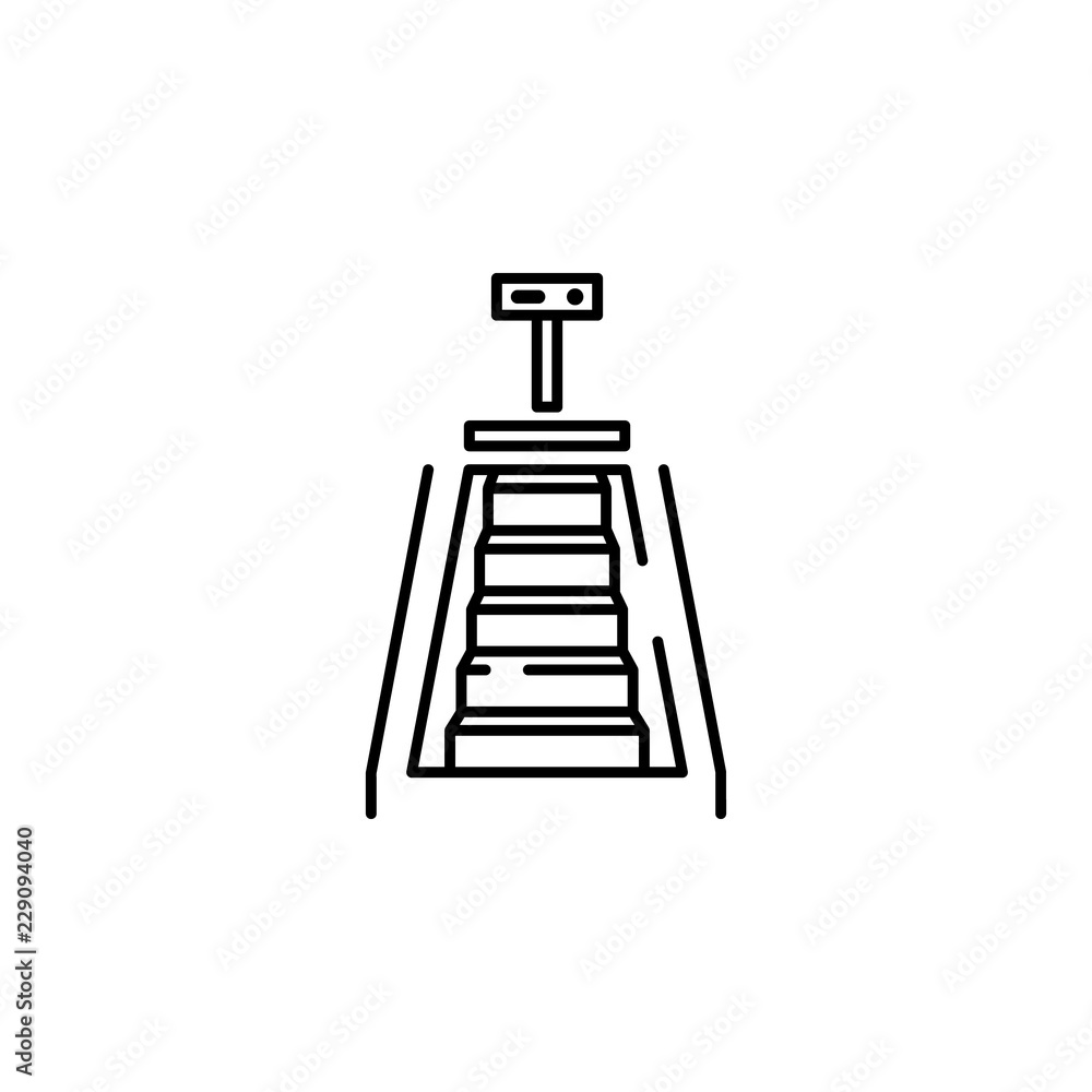 stair icon. Element of gym icon for mobile concept and web apps. Thin line stair icon can be used for web and mobile stair icon. Element of gym icon for mobile concept and web apps. Thin line stair icon can be used for web and mobile