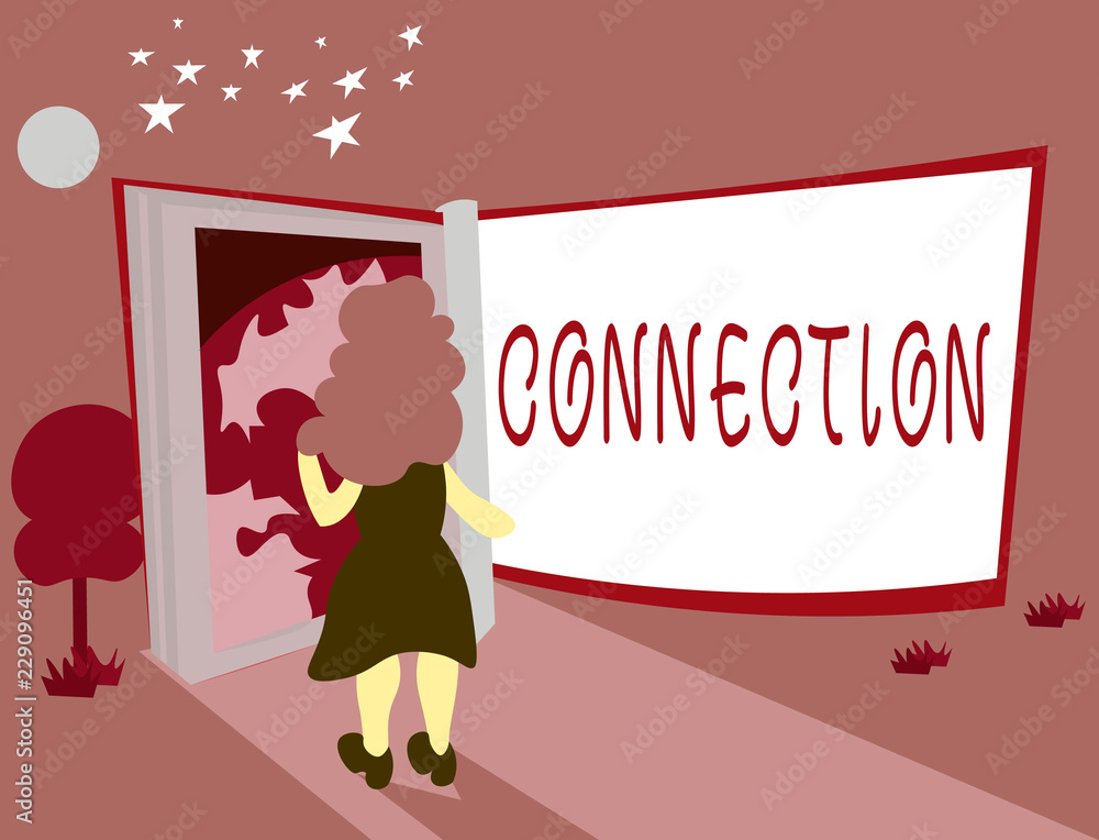 Conceptual hand writing showing Connection. Business photo showcasing Relation Association Causal Logical relation Sequence Networking. Conceptual hand writing showing Connection. Business photo showcasing Relation Association Causal Logical relation Sequence Networking.