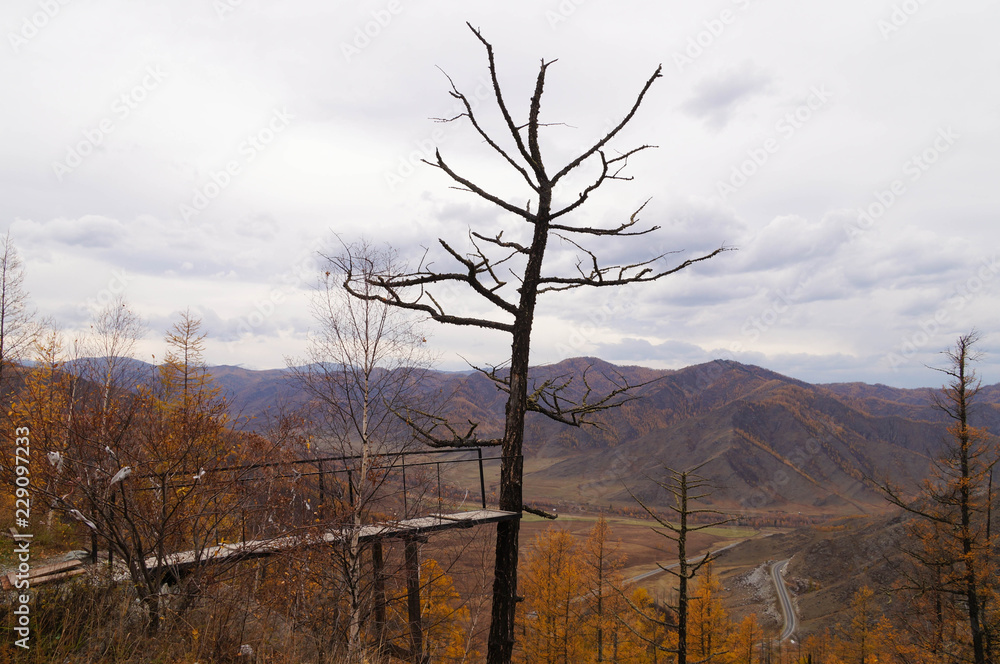 Beautiful view point of Altai mountain on the way from Chemal district to Aktash,Russia. Beautiful view point of Altai mountain on the way from Chemal district to Aktash,Russia.