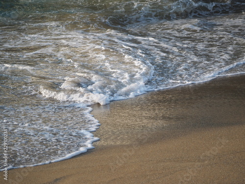 waves on the beach