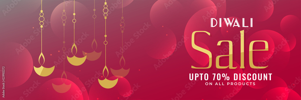 shiny diwali festival sale banner design
