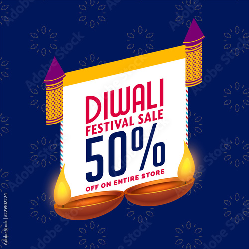 diwali sale stylish banner design template