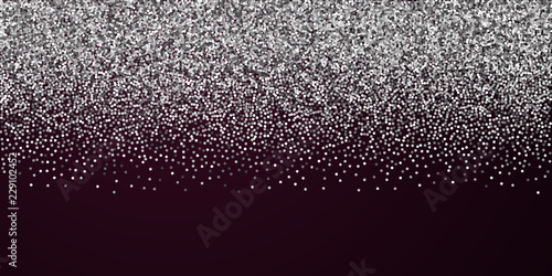 Round silver glitter luxury sparkling confetti. Sc