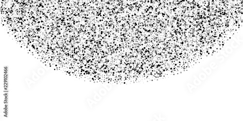 Scattered dense balck dots. Dark points dispersion