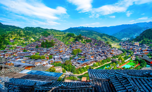 Miao villages in Guizhou, China..