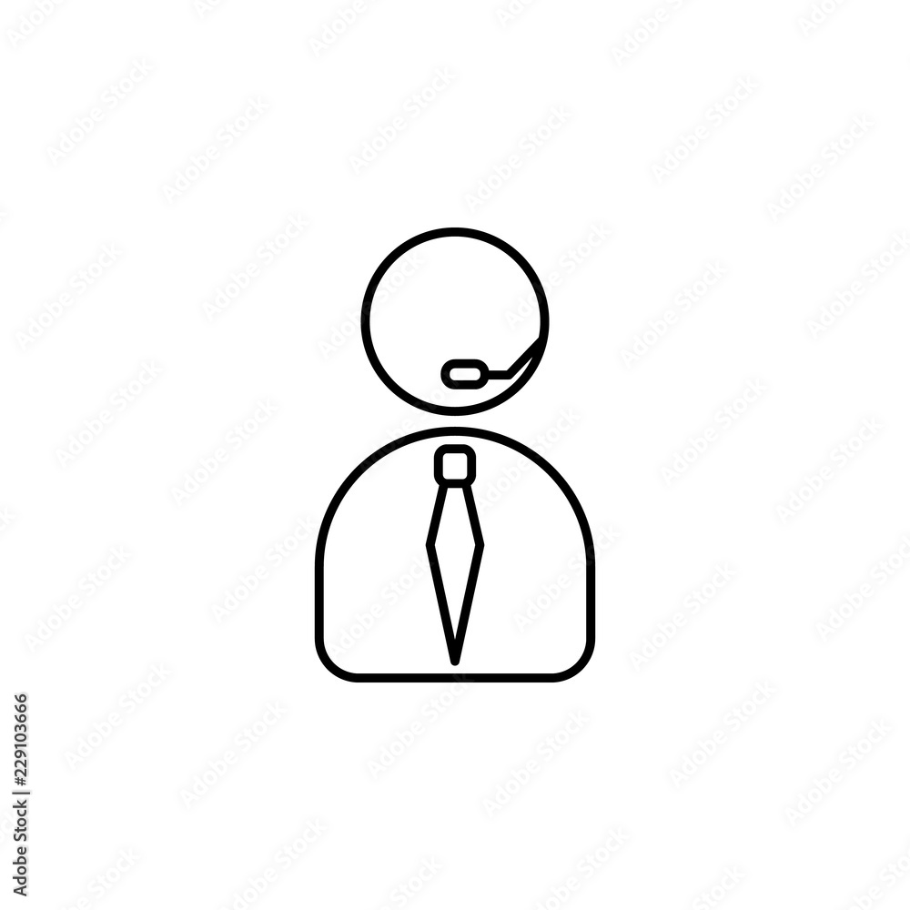 Call center, operator icon. Element of telecommunication icon for mobile concept and web apps. Thin line Call center, operator icon can be used for web and mobile Call center, operator icon. Element of telecommunication icon for mobile concept and web apps. Thin line Call center, operator icon can be used for web and mobile