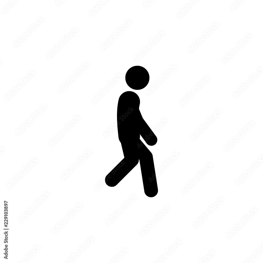 fast, walking icon. Element of walking and running people icon for mobile concept and web apps. Detailed fast, walking icon can be used for web and mobile