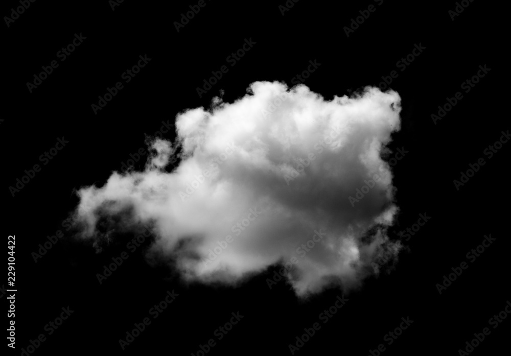 White clouds on black background White clouds on black background