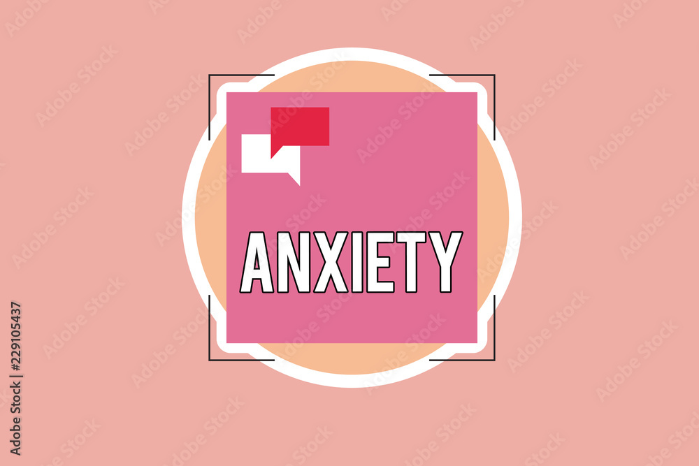 Writing note showing Anxiety. Business photo showcasing Excessive uneasiness and apprehension Panic attack syndrome. Writing note showing Anxiety. Business photo showcasing Excessive uneasiness and apprehension Panic attack syndrome.