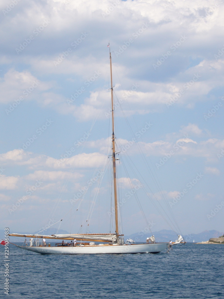 Naklejka premium French boats