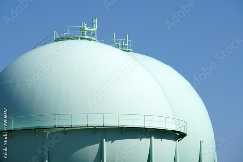 Papier peint ガスタンク　貯蔵タンク