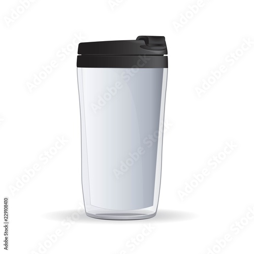 The vacuum Cup with black lid