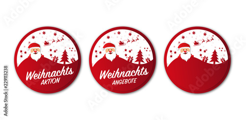 Weihnachten Button Weihnachtsangebote Aktion
