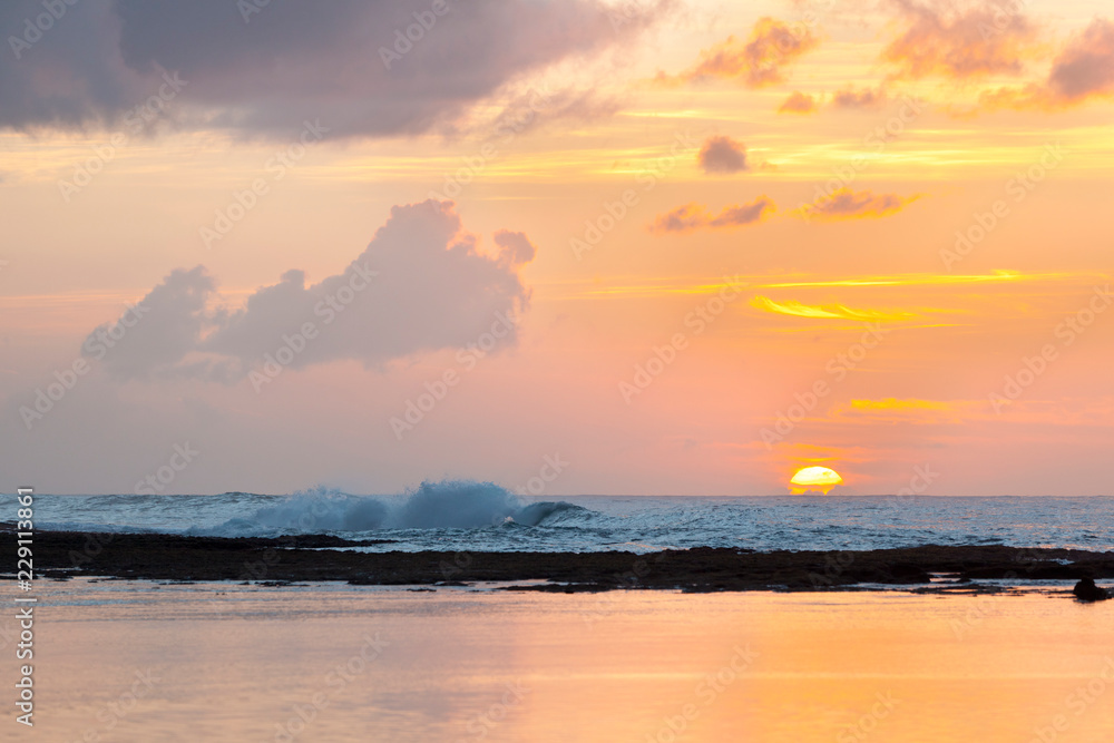 Fototapeta premium Reef Sunset, Kauai