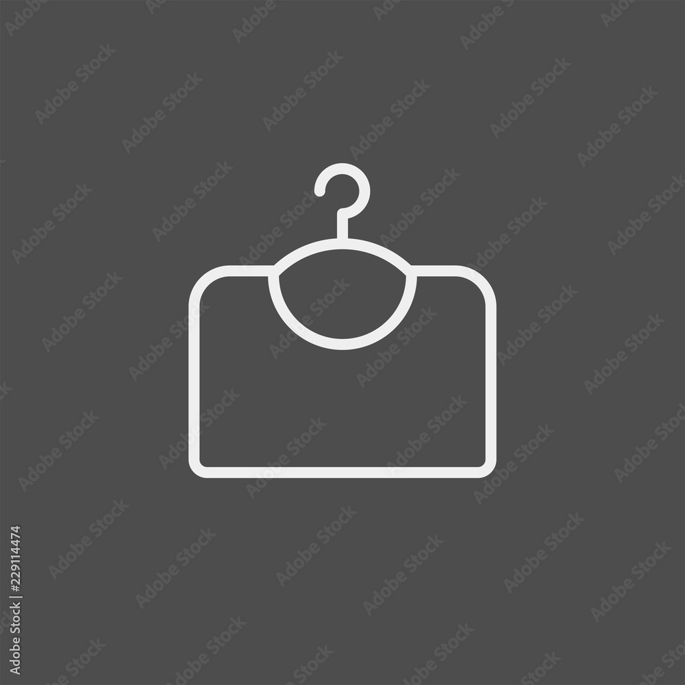 Obraz premium Clothers flat vector icon
