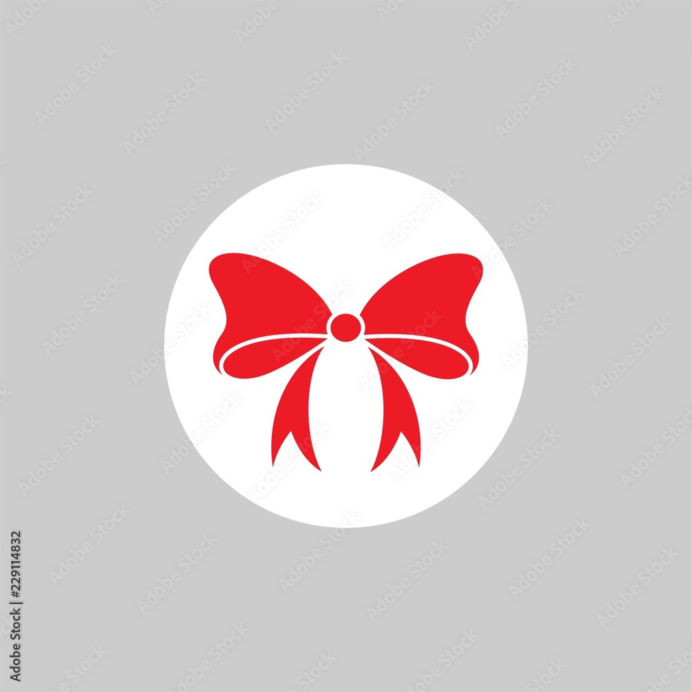 Ribbon flat vector icon. Bow flat vector icon Ribbon flat vector icon. Bow flat vector icon