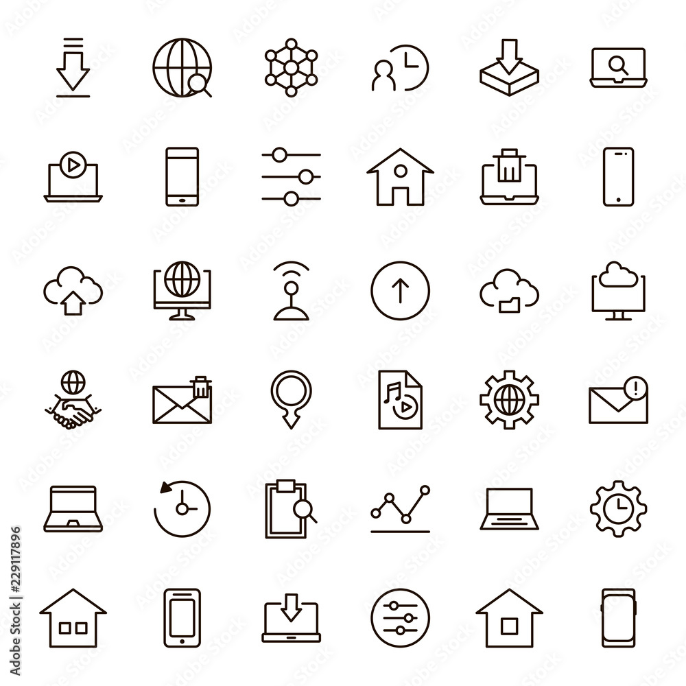 Web flat icon Web flat icon