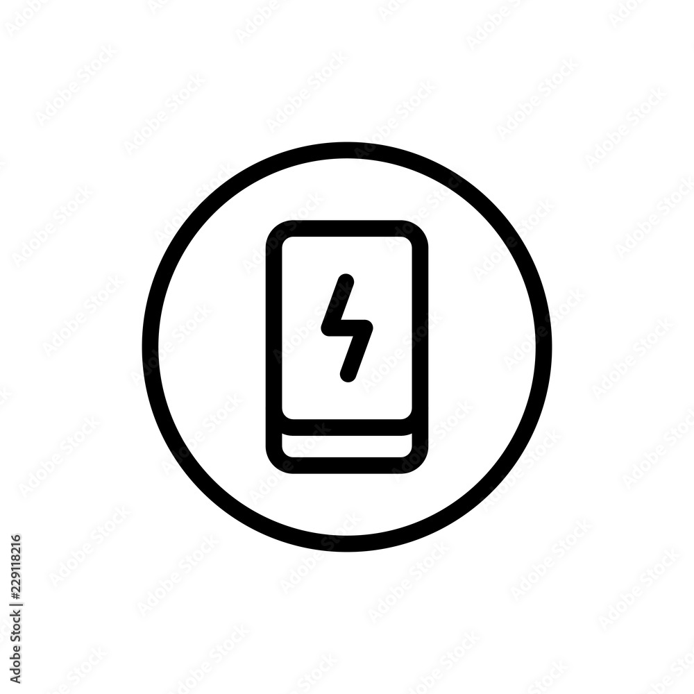 Power bak flat icon Power bak flat icon