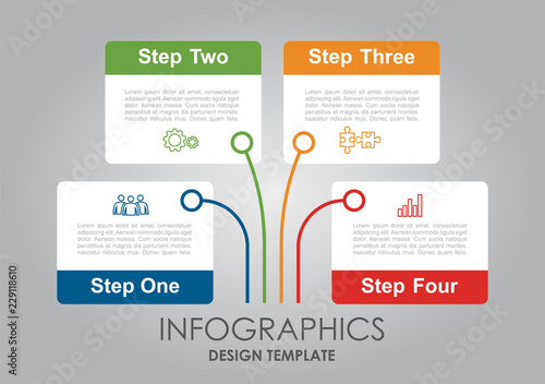 Infographic design template with place for your data. Vector illustration.