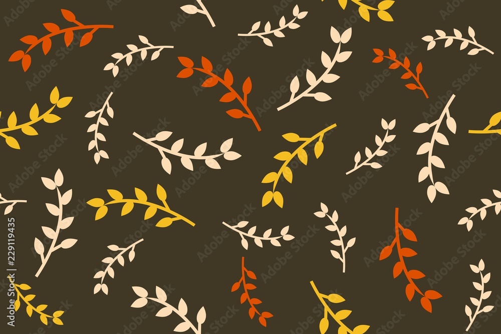 leaves seamless pattern for use as wrapping paper gift,fabric leaves seamless pattern for use as wrapping paper gift,fabric