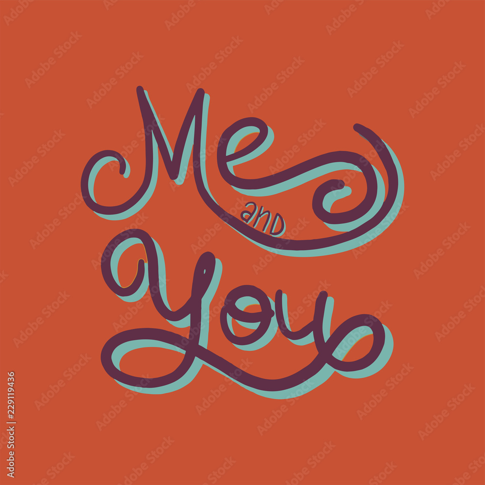 Obraz premium Hand drawn type lettering phrases 