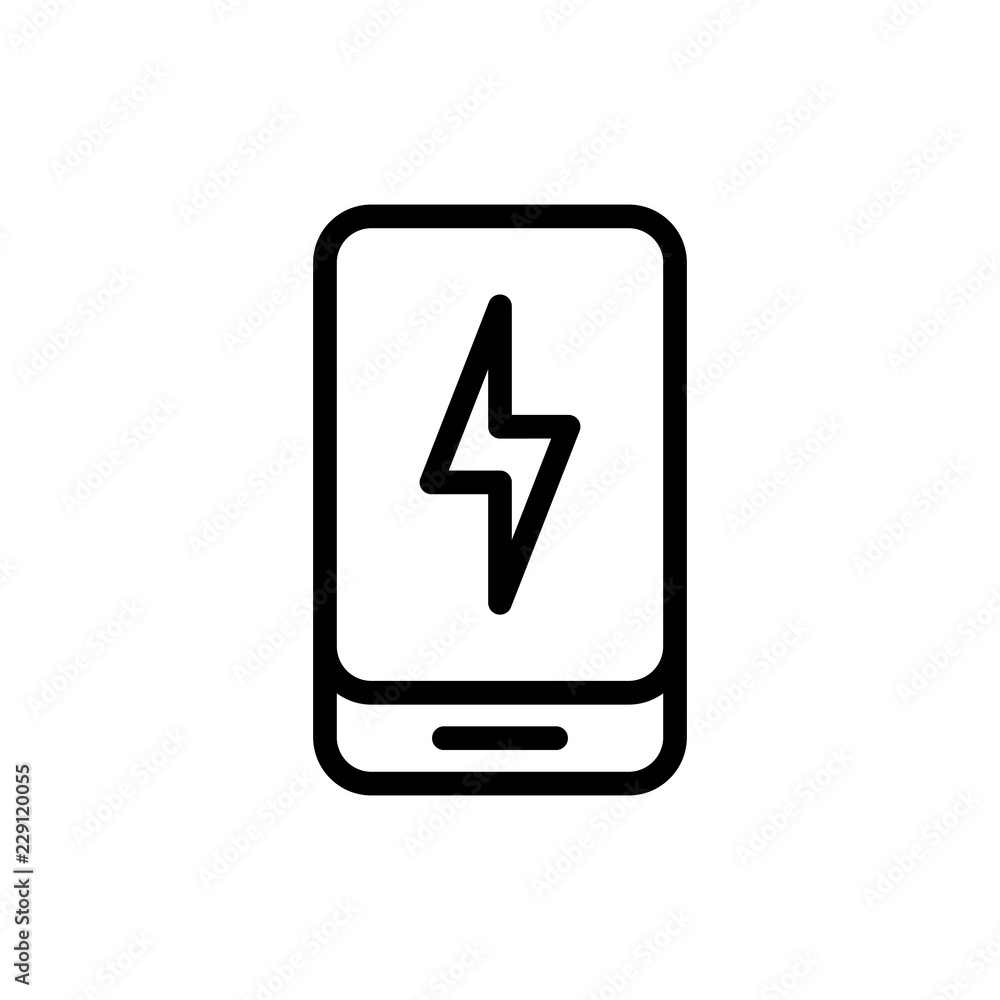 Power bak flat icon Power bak flat icon