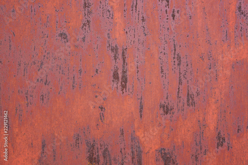 Rusty cracked red metal texture background Abstract grungy texture pattern.