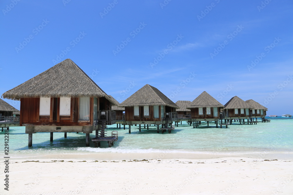 Over-water bungalows